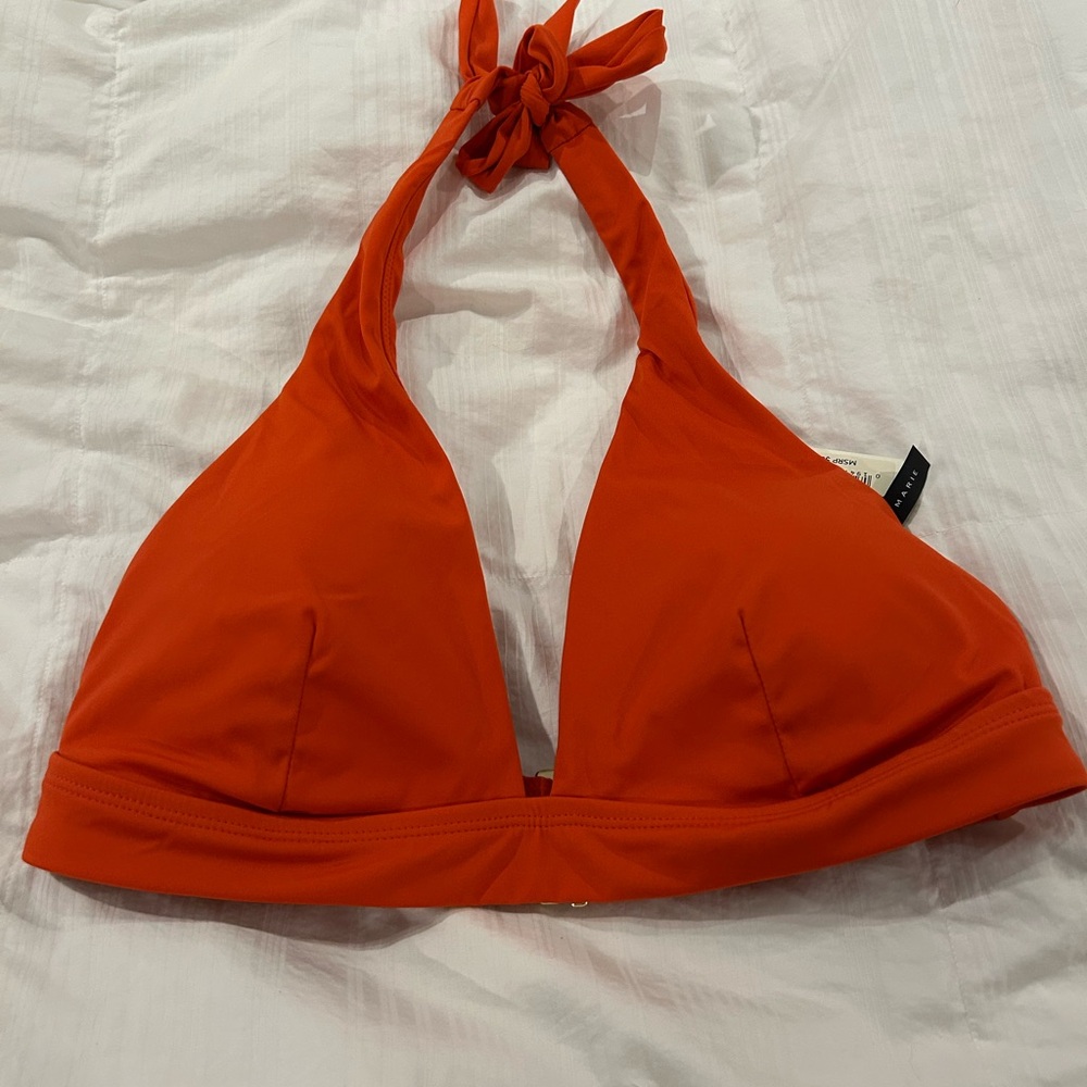 Alex Marie Orange/red bathing suit Top
